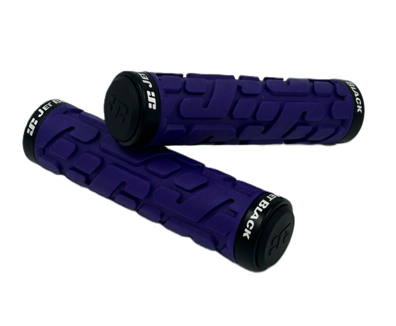 Jet Black Rivet Lock On Grips PUR/BLK